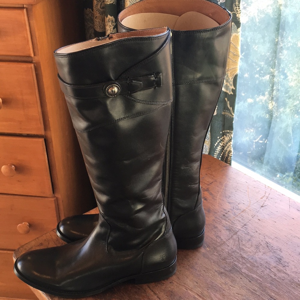 Frye Black Riding Boots - Picture 8 of 8